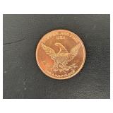 1 Ounce .999 Fine Copper Round