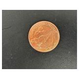 1 Ounce .999 Fine Copper Round
