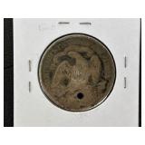 1873 Liberty Seated Half Dollar - Hole in Coin