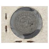 1848 Seated Liberty Half Dime - Hole in It