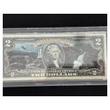 Yellowstone National Park $2 Dollar Note