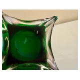 Ruffled Calla Lily Tall Glass Art Vase