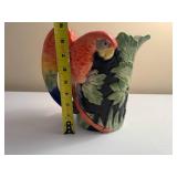 Fitz & Floyd Ceramic Parrot Pitcher