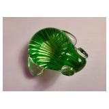 Vintage Art Glass Frog Paperweight