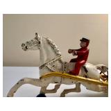 Antique Kenton Cast Iron Horse-Drawn Hansom Cab Toy