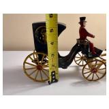 Antique Kenton Cast Iron Horse-Drawn Hansom Cab Toy