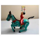 Vintage Tin Wind-Up Toy - "Acrobat on a Horse"