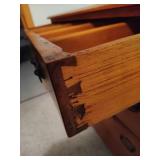 Antique Four-Drawer Solid Wood Dresser