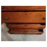 Antique Four-Drawer Solid Wood Dresser