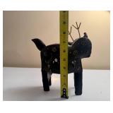 Cute Metal "Cat" Planter and "Cosmic Reindeer" Tea Light Candle Holder