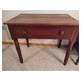 Solid Wood One Drawer Entry Table