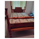 Solid Wood Craftsman Style Antique Twin Bed