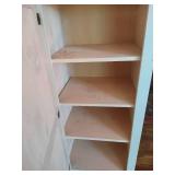 Wood Storage Cabinet White-washed