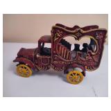 Vintage Cast Metal OverlandCircus Wagon Toy