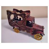 Vintage Cast Metal OverlandCircus Wagon Toy