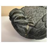 Large Sitting Resin Hen Decor