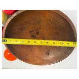 Vintage Wooden Bowl with Decorative Fruit