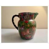 Decorative Jungle Ceramic Pitcher