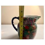 Decorative Jungle Ceramic Pitcher