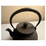 Black Cast Iron Tea Pot