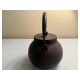 Black Cast Iron Tea Pot