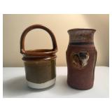 Pottery Vase and Basket