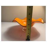 Teleflora Orange Glass Bowl