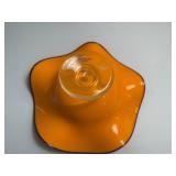 Teleflora Orange Glass Bowl