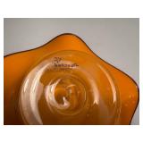 Teleflora Orange Glass Bowl