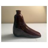 Vintage Pottery "Shoe" Flask