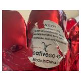 Lot of Red Candle Holders