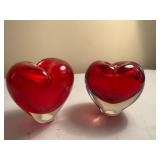 Lot of Red Candle Holders