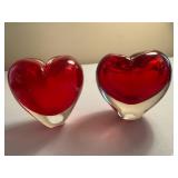 Lot of Red Candle Holders