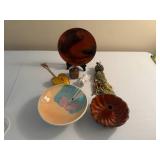 Assorted Decorative Items Small Plate Bowls and Misc.