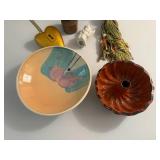Assorted Decorative Items Small Plate Bowls and Misc.