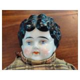 Antique Porcelain Head Hand-Made Doll