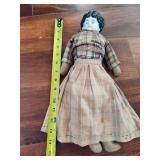 Antique Porcelain Head Hand-Made Doll