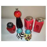 Decorative Colorful Salt and Pepper Shakers