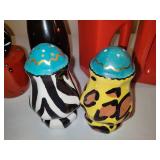 Decorative Colorful Salt and Pepper Shakers