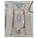 Assortment of Brass and Metal Wire Plate Display Holders