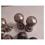 Assorted Mixed Metal Salt and Pepper Shakers