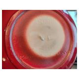 Pair of Amano Red Ceramic Vases