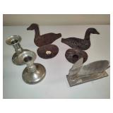 Pewter Candle Holders & Mixed Metal Decor