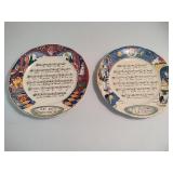 Sarreguemines Pottery Collector Plates