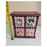 Farmhouse Style Tea or Spice Cabinet