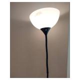 Black Lamp with White Shade