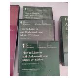 Lot of "Great Courses" Dvds/Guidebooks
