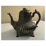 Lot of Antique Metal Tea Pots inc. Sheffield