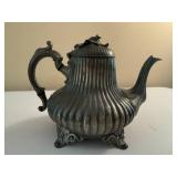 Lot of Antique Metal Tea Pots inc. Sheffield