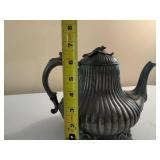 Lot of Antique Metal Tea Pots inc. Sheffield